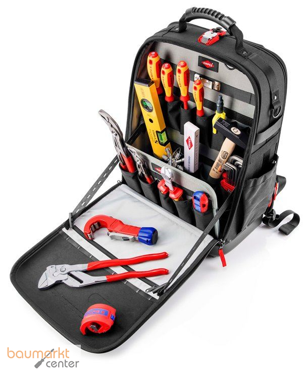 KNIPEX 00 21 50 S Werkzeugrucksack Modular X18 Sanit�r 17-teilig 530 mm