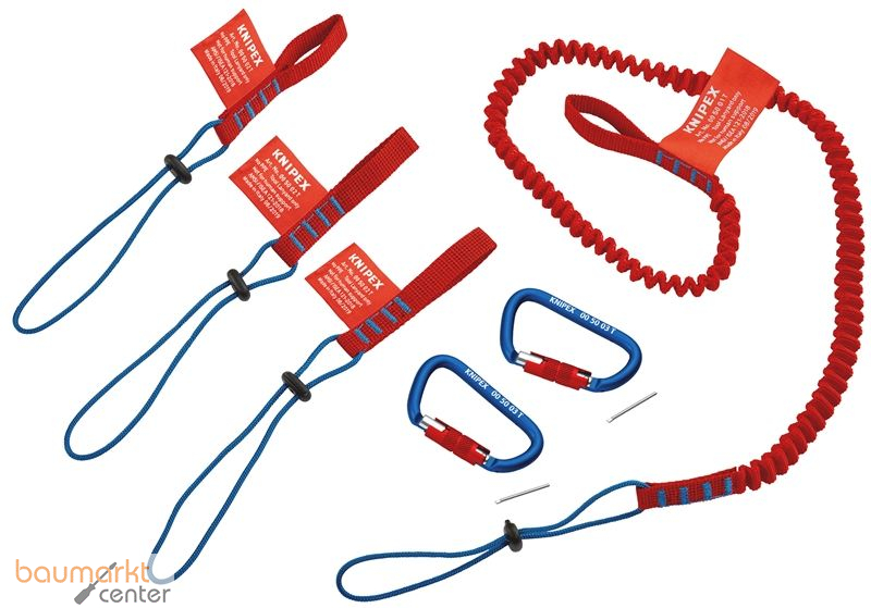 KNIPEX 00 50 04 T BK Sicherungssystem-Set 1 x 00 50 01 T BK, 3 x 00 50 02 T BK, 2 x 00 50 03 T BK