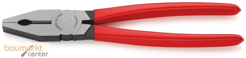 KNIPEX 03 01 250 Kombizange mit Kunststoff �berzogen schwarz atramentiert 250 mm