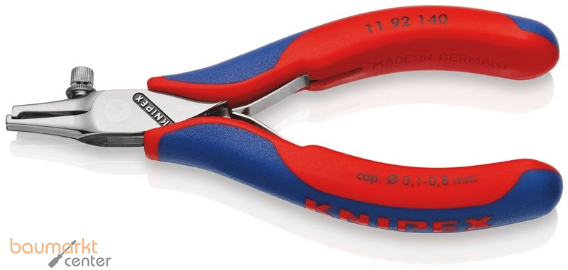 KNIPEX 11 92 140 Elektronik-Abisolierzange mit Mehrkomponenten-H�llen 140 mm