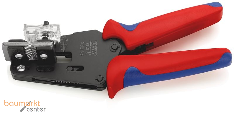 KNIPEX 12 12 06 Pr�zisions-Abisolierzange mit Formmessern mit Mehrkomponenten-H�llen br�niert 195 mm