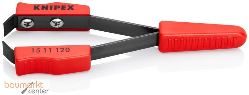 KNIPEX 15 11 120 Lackabzieh-Pinzette mit Kunststoff-H�llen 120 mm