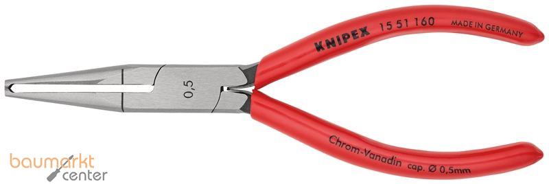 KNIPEX 15 51 160 Abisolierzange mit Kunststoff �berzogen 160 mm