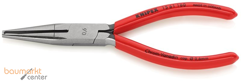 KNIPEX 15 61 160 Abisolierzange mit Kunststoff �berzogen 160 mm