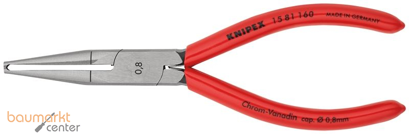 KNIPEX 15 81 160 Abisolierzange mit Kunststoff �berzogen 160 mm