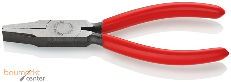 KNIPEX 20 01 140 Flachzange mit Kunststoff �berzogen schwarz atramentiert 140 mm