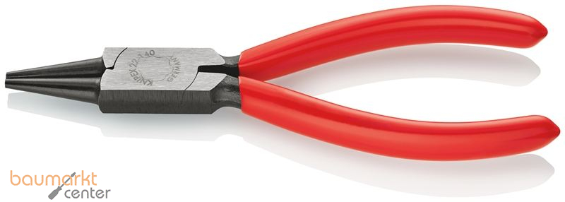 KNIPEX 22 01 140 Rundzange mit Kunststoff �berzogen schwarz atramentiert 140 mm
