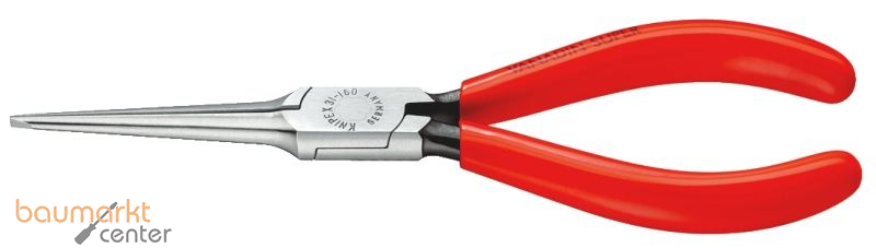 KNIPEX 31 11 160 SB Greifzange (Nadelzange) mit Kunststoff �berzogen schwarz atramentiert 160 mm