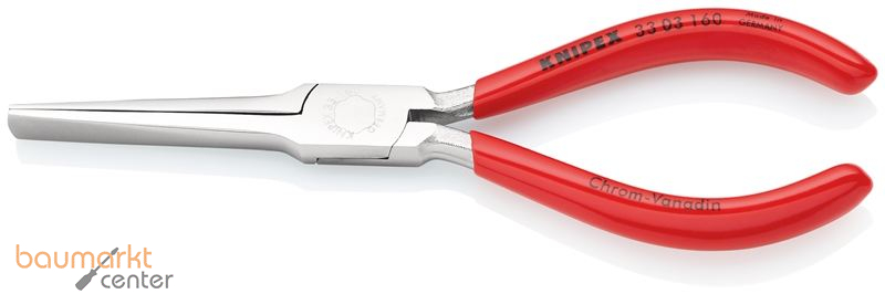 KNIPEX 33 03 160 Weberzange mit Kunststoff �berzogen verchromt 160 mm
