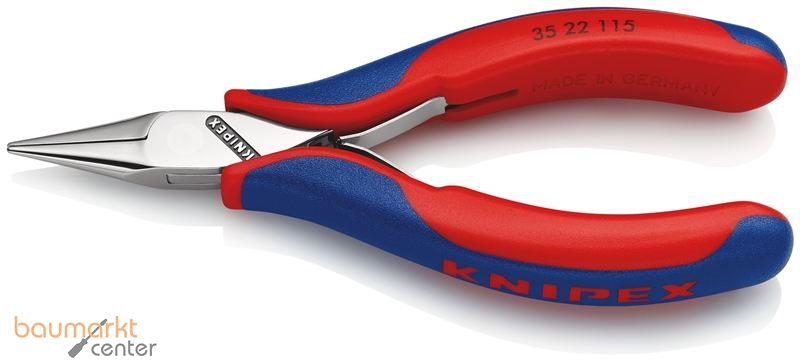 KNIPEX 35 22 115 SB Elektronik-Greifzange mit durchgestecktem Gelenk mit Mehrkomponenten-H�llen 115 mm
