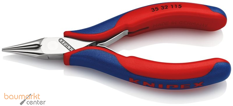 KNIPEX 35 32 115 Elektronik-Greifzange mit durchgestecktem Gelenk mit Mehrkomponenten-H�llen 115 mm