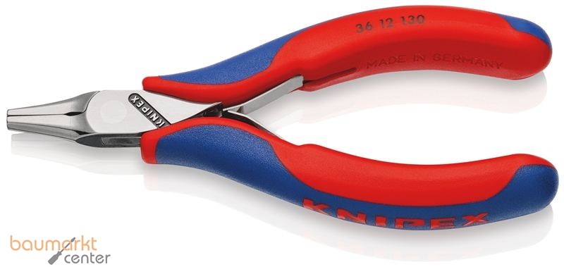 KNIPEX 36 12 130 Elektronik-Best�ckungszange mit Mehrkomponenten-H�llen 130 mm