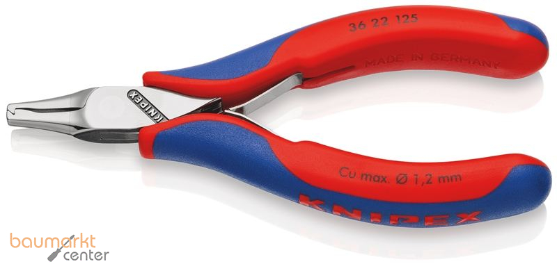 KNIPEX 36 22 125 Elektronik-Best�ckungszange mit Mehrkomponenten-H�llen 125 mm
