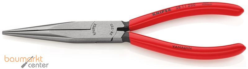 KNIPEX 38 11 200 Mechanikerzange mit Kunststoff �berzogen schwarz atramentiert 200 mm