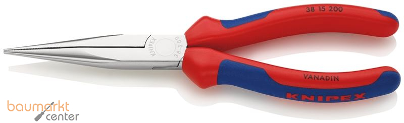 KNIPEX 38 15 200 Mechanikerzange mit Mehrkomponenten-H�llen verchromt 200 mm