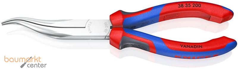 KNIPEX 38 35 200 Mechanikerzange mit Comfort-Griffen verchromt 200 mm