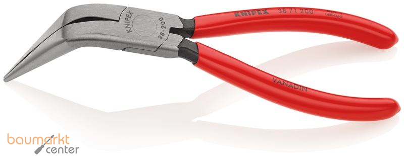 KNIPEX 38 71 200 Mechanikerzange mit Kunststoff �berzogen schwarz atramentiert 200 mm