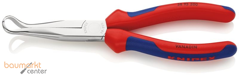 KNIPEX 38 95 200 Mechanikerzange mit Mehrkomponenten-H�llen verchromt 200 mm