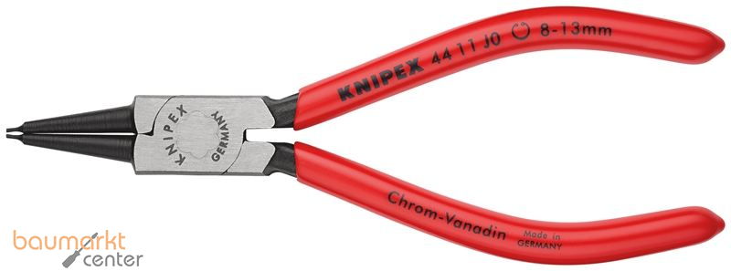 KNIPEX 44 11 J0 SB Sicherungsringzange f�r Innenringe in Bohrungen mit Kunststoff �berzogen schwarz atramentiert 140 mm