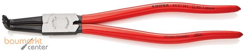 KNIPEX 44 21 J41 SB Sicherungsringzange f�r Innenringe in Bohrungen mit Kunststoff �berzogen schwarz atramentiert 300 mm