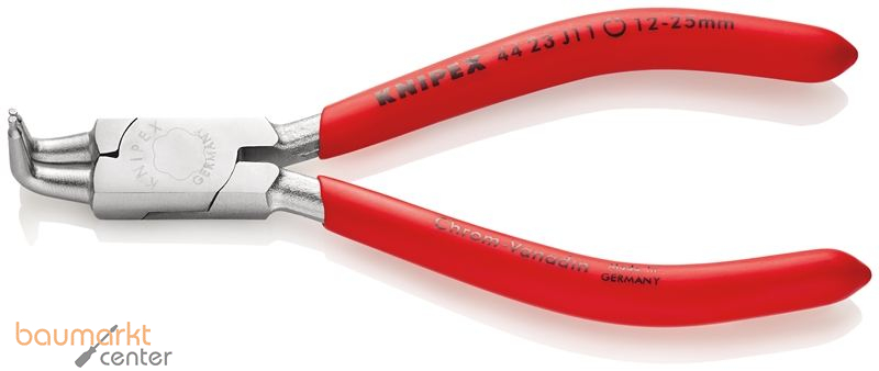 KNIPEX 44 23 J11 Sicherungsringzange f�r Innenringe in Bohrungen mit Kunststoff �berzogen verchromt 130 mm