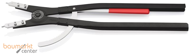 KNIPEX 46 10 A6 Sicherungsringzange f�r Au�enringe auf Wellen schwarz pulverbeschichtet 570 mm