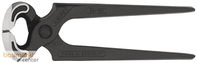 KNIPEX 50 00 180 Kneifzange schwarz atramentiert 180 mm