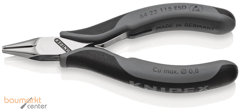 KNIPEX 64 22 115 ESD Elektronik-Vornschneider ESD mit Mehrkomponenten-H�llen 115 mm
