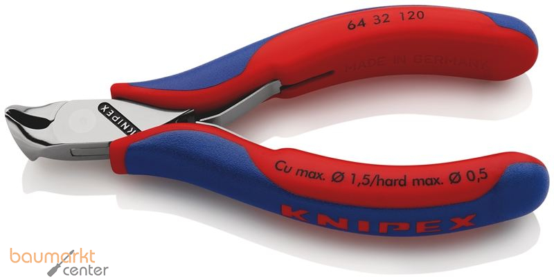 KNIPEX 64 32 120 Elektronik-Vornschneider mit Mehrkomponenten-H�llen 120 mm