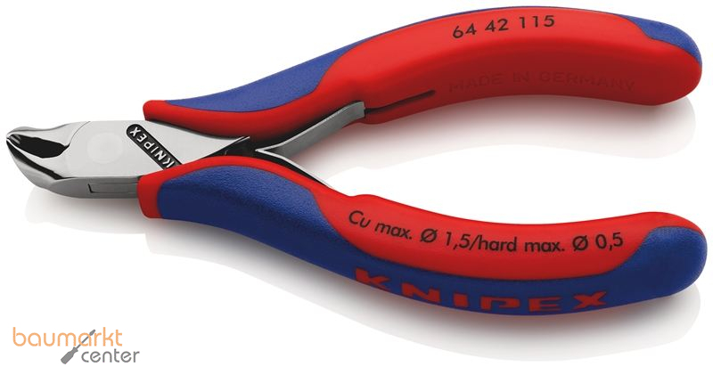 KNIPEX 64 42 115 SB Elektronik-Vornschneider mit Mehrkomponenten-H�llen 115 mm