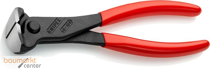 KNIPEX 68 01 180 Vornschneider mit Kunststoff �berzogen schwarz atramentiert 180 mm