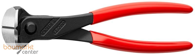 KNIPEX 68 01 200 SB Vornschneider mit Kunststoff �berzogen schwarz atramentiert 200 mm