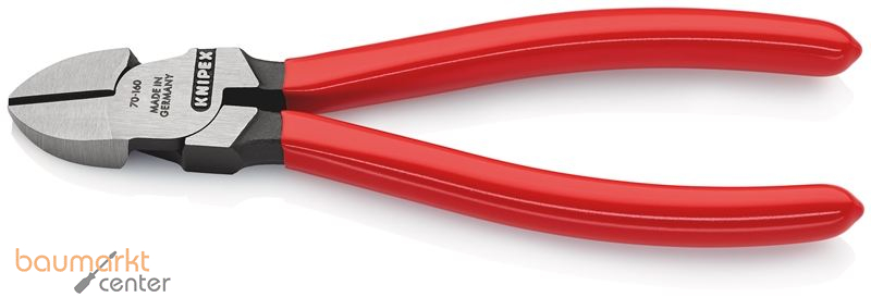 KNIPEX 70 01 160 EAN Seitenschneider mit Kunststoff �berzogen schwarz atramentiert 160 mm