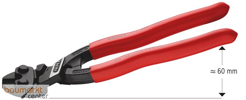 KNIPEX 71 21 200 CoBolt� Kompakt-Bolzenschneider mit Kunststoff �berzogen schwarz atramentiert 200 mm