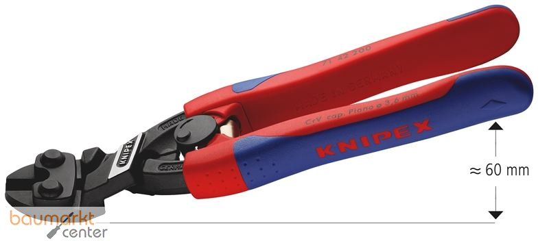 KNIPEX 71 42 200 CoBolt� mit schlanken Mehrkomponenten-H�llen schwarz atramentiert 200 mm