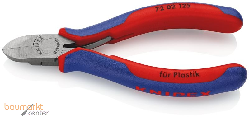 KNIPEX 72 02 125 Seitenschneider f�r Kunststoff mit Mehrkomponenten-H�llen 125 mm