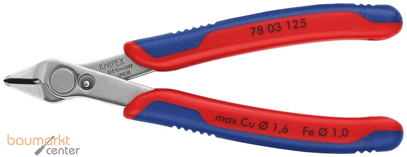 KNIPEX 78 03 125 SB Electronic Super Knips� mit Mehrkomponenten-H�llen 125 mm