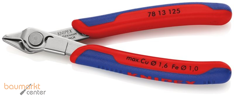 KNIPEX 78 13 125 SB Electronic Super Knips� mit Mehrkomponenten-H�llen 125 mm