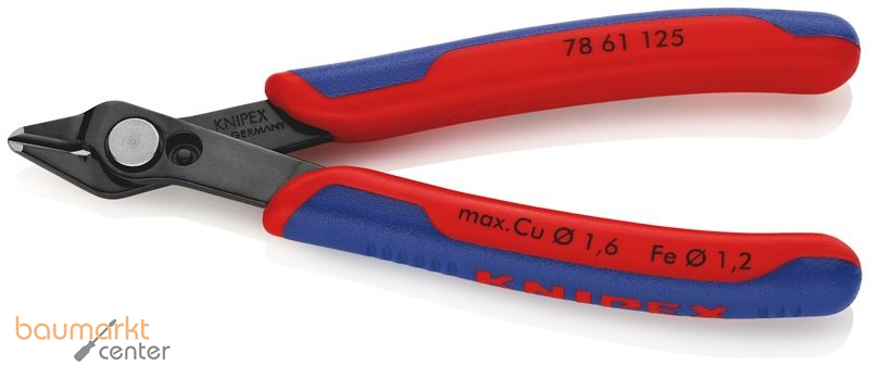 KNIPEX 78 61 125 SB Electronic Super Knips� mit Mehrkomponenten-H�llen br�niert 125 mm