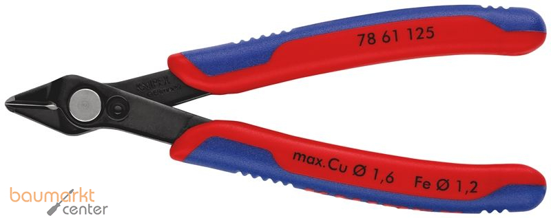 KNIPEX 78 61 125 Electronic Super Knips� mit Mehrkomponenten-H�llen br�niert 125 mm
