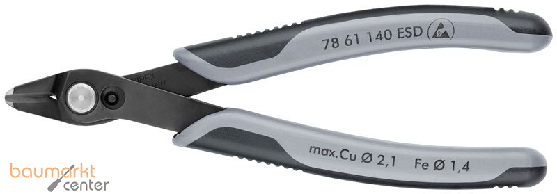 KNIPEX 78 61 140 ESD Electronic Super Knips� XL ESD mit Mehrkomponenten-H�llen br�niert 140 mm