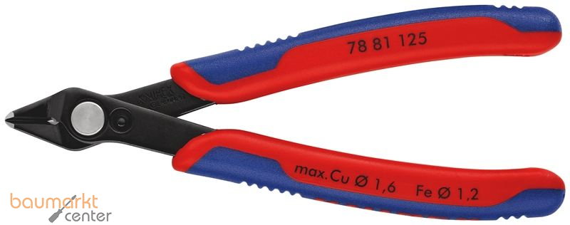 KNIPEX 78 81 125 Electronic Super Knips� mit Mehrkomponenten-H�llen br�niert 125 mm