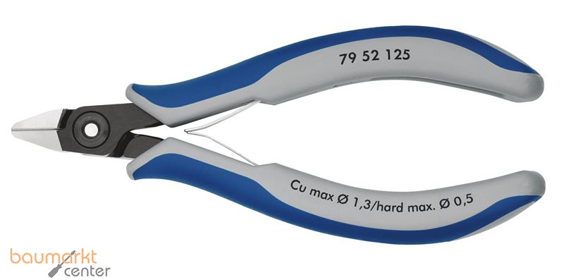 KNIPEX 79 52 125 Pr�zisions-Elektronik-Seitenschneider mit Mehrkomponenten-H�llen br�niert 125 mm