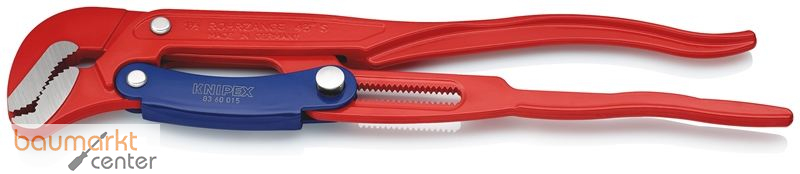 KNIPEX 83 60 015 Rohrzange S-Maul mit Schnelleinstellung rot pulverbeschichtet 420 mm
