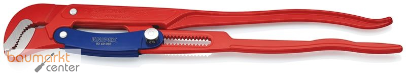 KNIPEX 83 60 020 Rohrzange S-Maul mit Schnelleinstellung rot pulverbeschichtet 560 mm