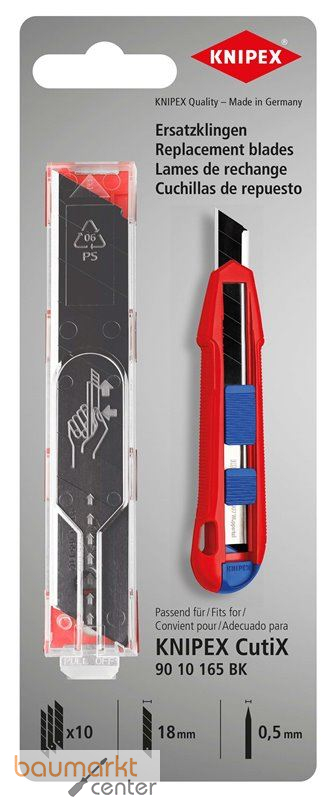 KNIPEX 90 10 165 E02 Ersatzklingen f�r 90 10 165 BK (10x)