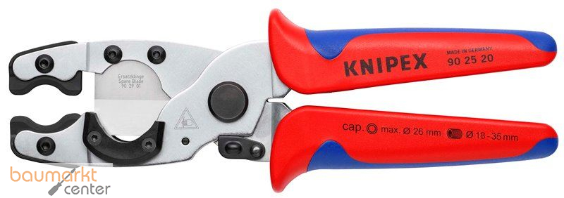 KNIPEX 90 25 20 Rohrschneider f�r Verbund- und Schutzrohre mit Mehrkomponenten-H�llen verchromt 210 mm