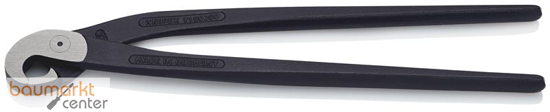 KNIPEX 91 00 200 EAN Fliesenlochzange (Papageienschnabelzange) schwarz atramentiert 200 mm