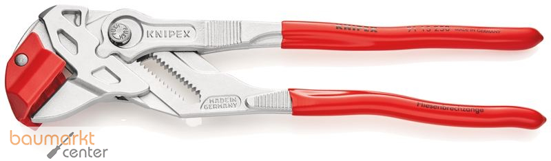 KNIPEX 91 13 250 SB Fliesenbrechzange mit Kunststoff �berzogen verchromt 250 mm