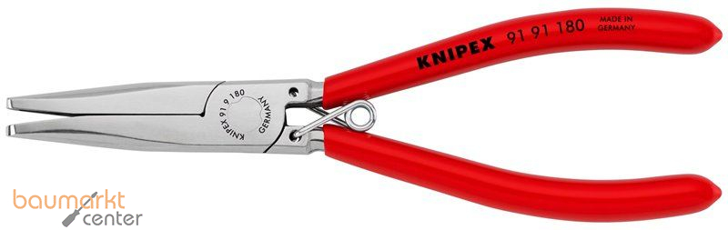 KNIPEX 91 91 180 Polsterklammerzange mit Kunststoff �berzogen spiegelpoliert 180 mm
